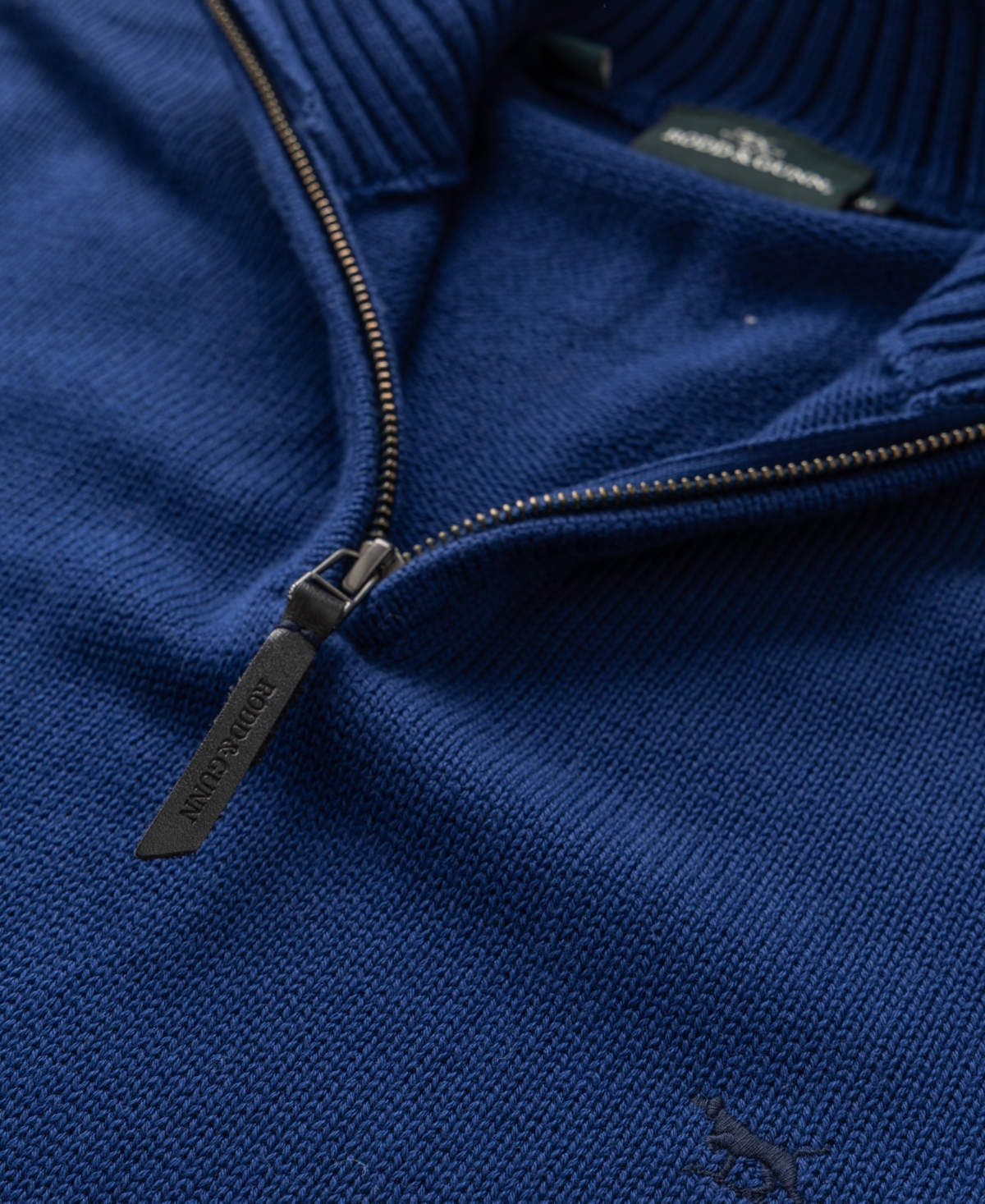 Rodd & Gunn Men's Merrick Bay Quarter-zip Sweater In Blue