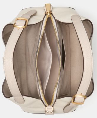 Deco Medium Pebbled Leather Crossbody Tote Bag