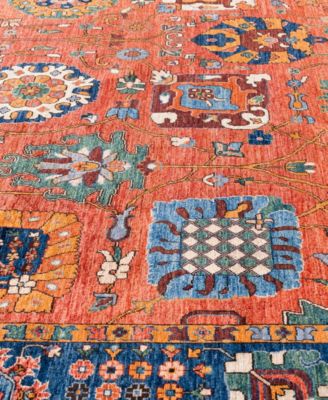 Adorn Hand Woven Rugs Serapi M0103 82 Rug Collection In Red
