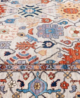 Adorn Hand Woven Rugs Serapi M0103 87 Rug Collection In Gray