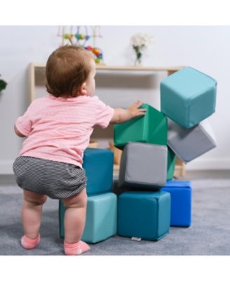 SoftZone Patchwork Toddler Blocks, Assorted, 12-Piece