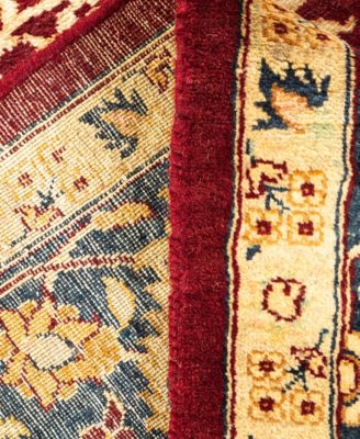 Adorn Hand Woven Rugs Mogul M1029 Rug Collection In Red