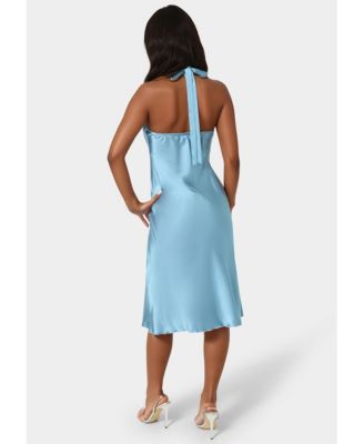 Women's Satin Halter Dress