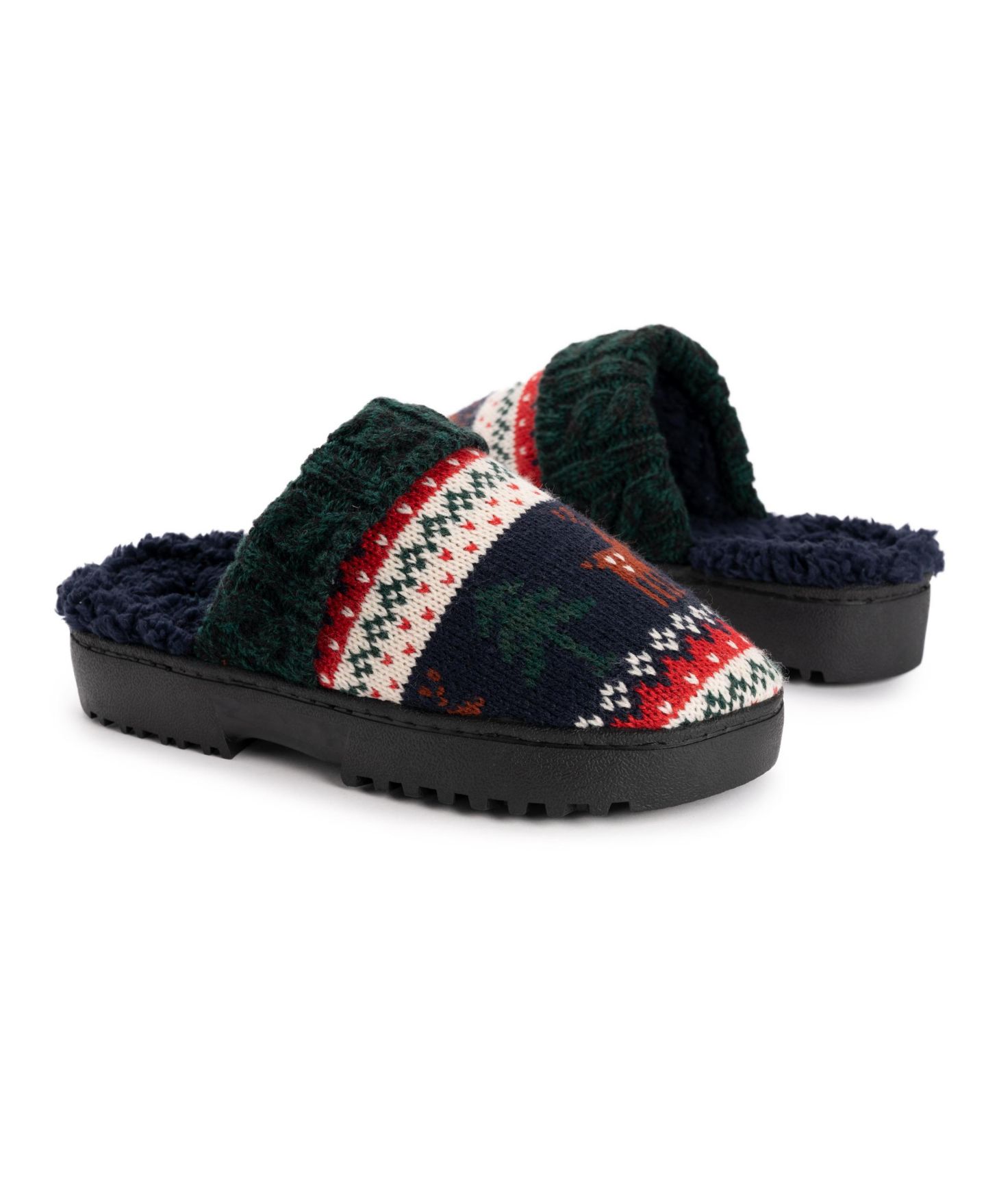 Женские тапочки MUK LUKS Minette Slipper, цвет: Тёмно-синий — фото 5