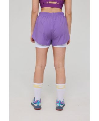 Women's Elite 2 in 1 Running Shorts - Purple