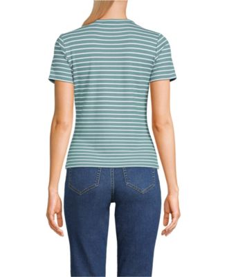 Women's Drapey Rib Fitted Short Sleeve T-Shirt