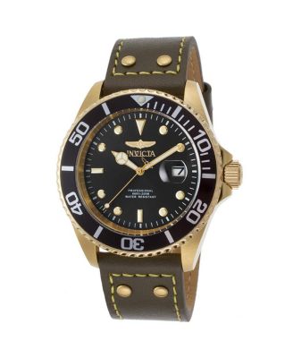 Men's 22075 Pro Diver  Quartz 3 Hand Black Dial Watch