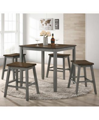 Silva Wood 5-Piece Counter Dining Set