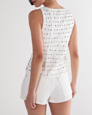 Women's Studded Denim Shorts