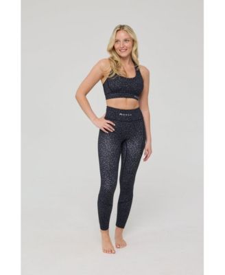 Women's Infinite High Waisted Leggings - Black Leopard