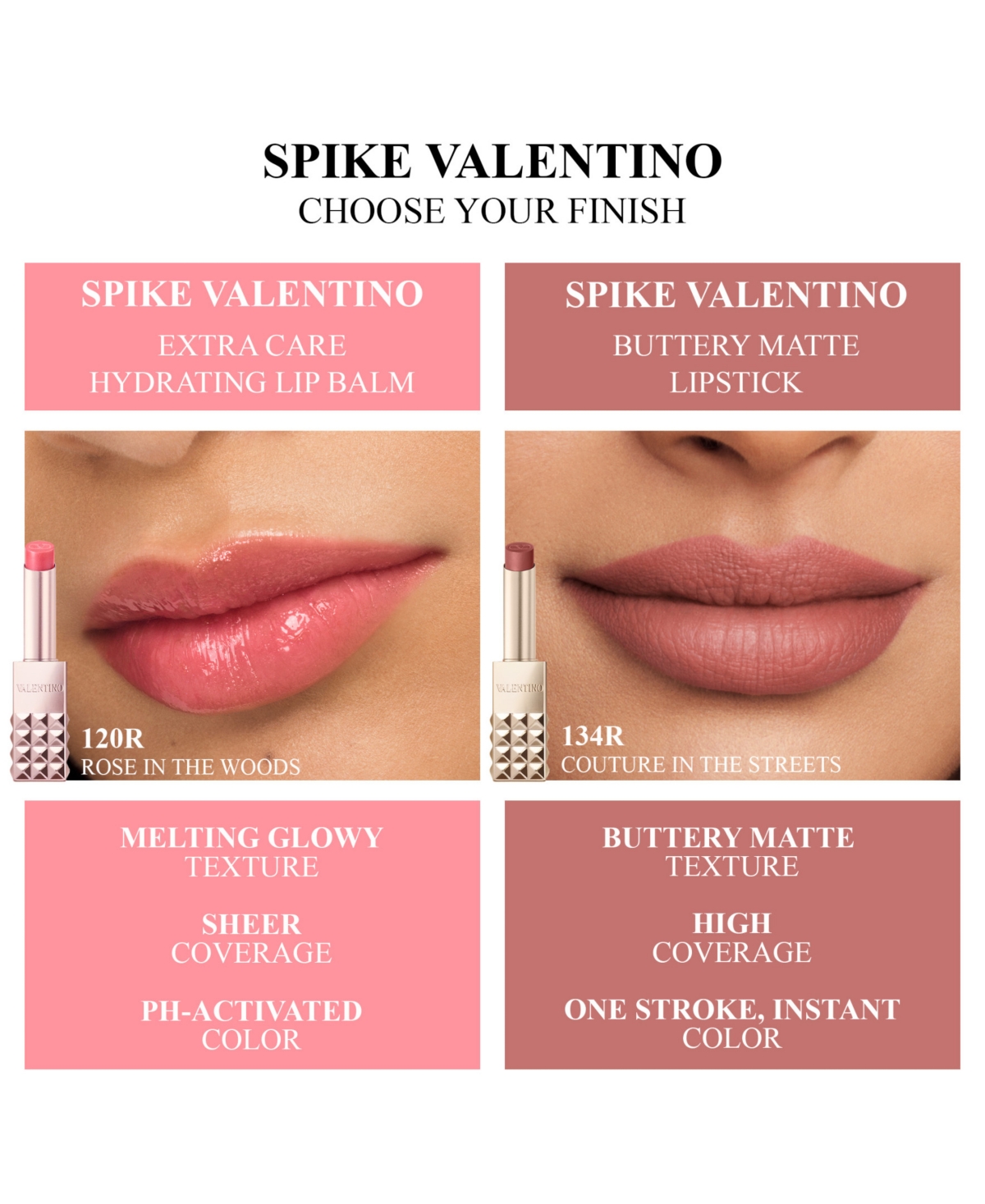 Valentino Spike  Buttery Matte Lipstick
