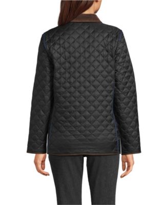 Women's Print Reversible Barn Quilted Insulated Jacket