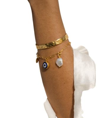 Dela Textured Cuff Bracelet