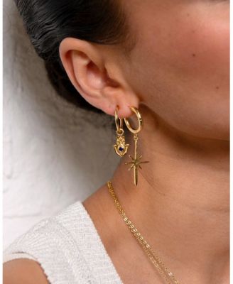 Northern Star Hoop Earrings