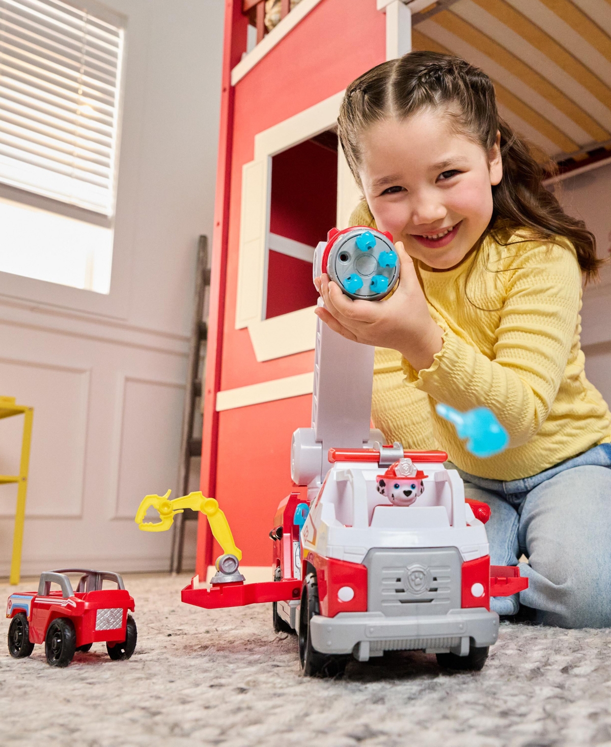 Paw Patrol Fire Rescue Rapid Reload Fire Truck In Multi