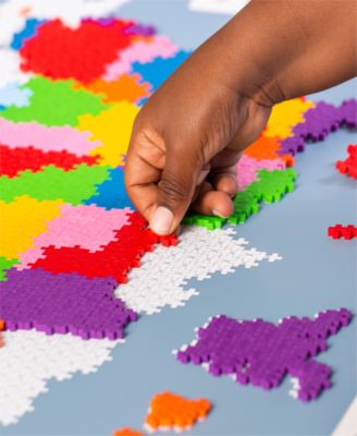 Puzzle By Number Map of the United States Building Toy Set, 1400 Pieces