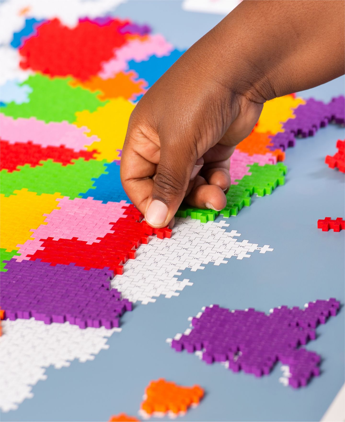 Детский конструктор Plus-Plus Map of the United States Puzzle by Number 1400-Piece Building Set, Ages 5+ — фото 6