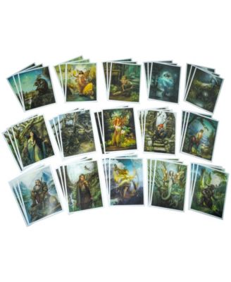 The Art of Faeries and Magical Creatures Collectible Postcards In Gift Box, 102 Pieces
