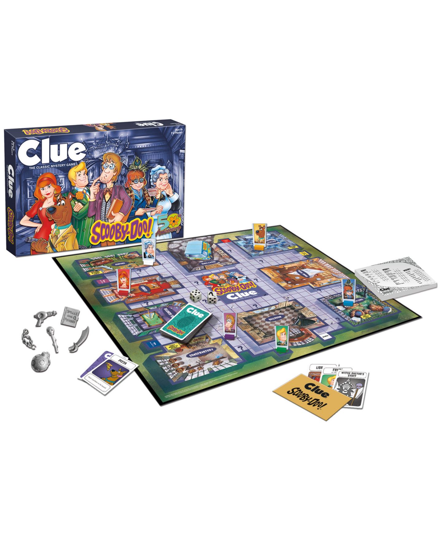 Детская настольная игра USAopoly Opoly Scooby-Doo Mystery Board Game, Ages 8+ — фото 8