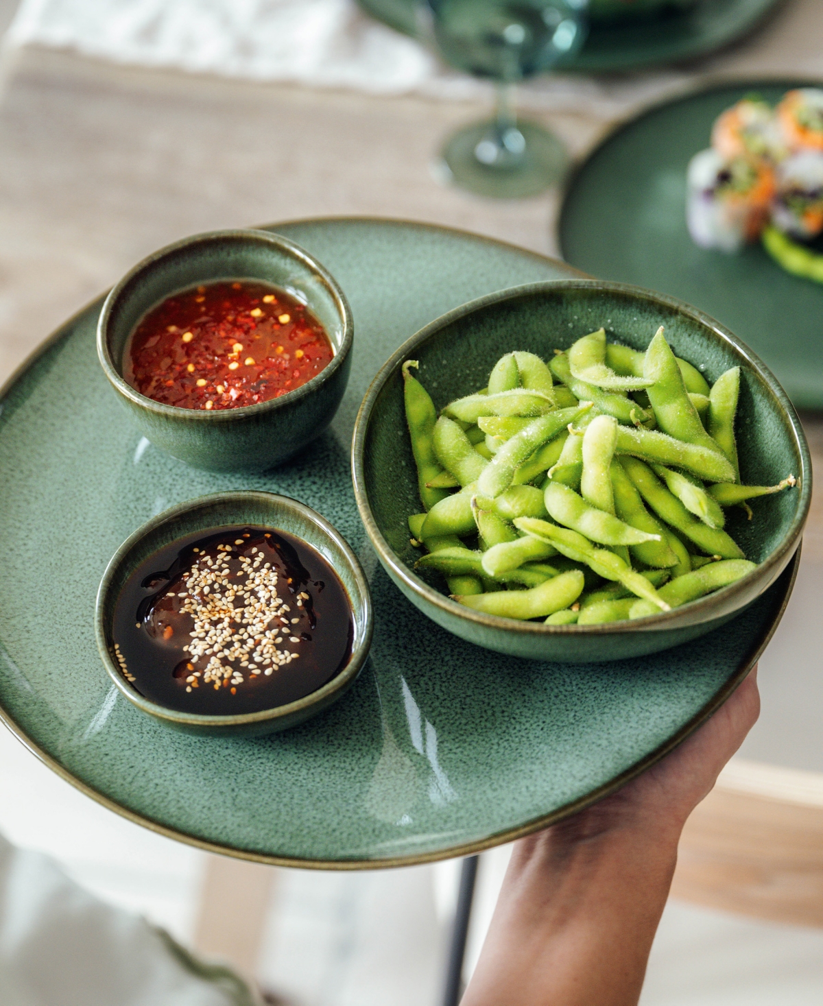 Villeroy & Boch Lave Dip Bowl In Green