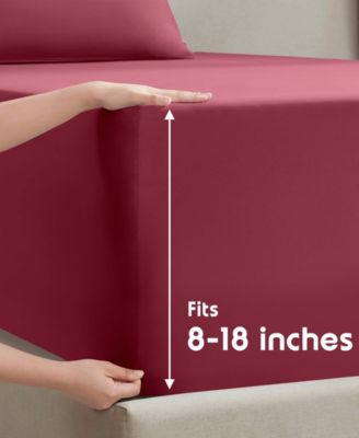 Premier Collection Deep Pocket 4 Piece Sheet Set, Full