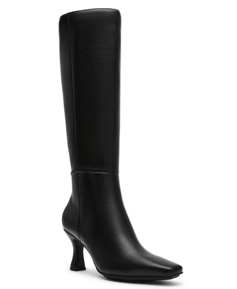 Женские ботинки Anne Klein Perfektion Snip Toe Knee High, Regular & Wide Calf, цвет: Чёрный