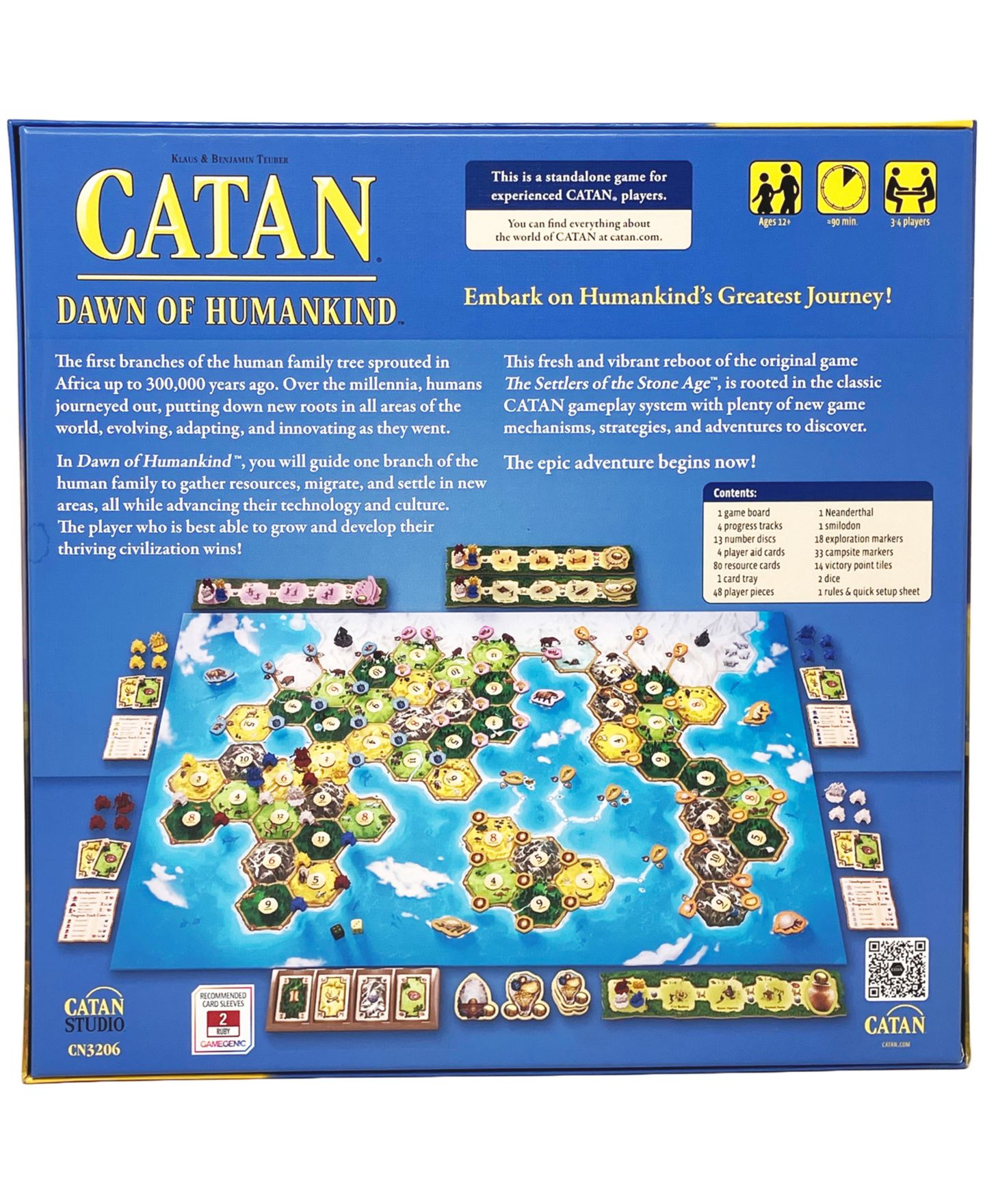 Детская настольная игра Catan Studio Dawn of Humankind Strategy Board Game, Ages 12+ — фото 3