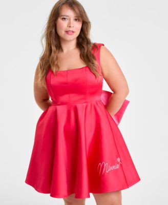 Plus Size Minnie Mouse Bow Fit & Flare Mini Dress, Macy's Exclusive