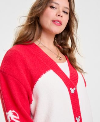 Plus Size Minnie Mouse Cardigan Embellished with Crystals by Swarovski&reg;, Macy's Exclusive