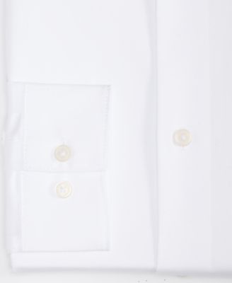 Big Boys Slim Fit Solid Stretch Poplin Dress Shirt 