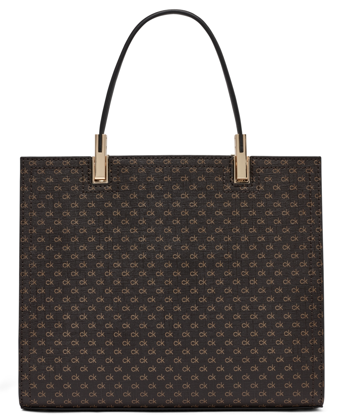 Calvin Klein Women's Verne Small Satchel Bag In Brown