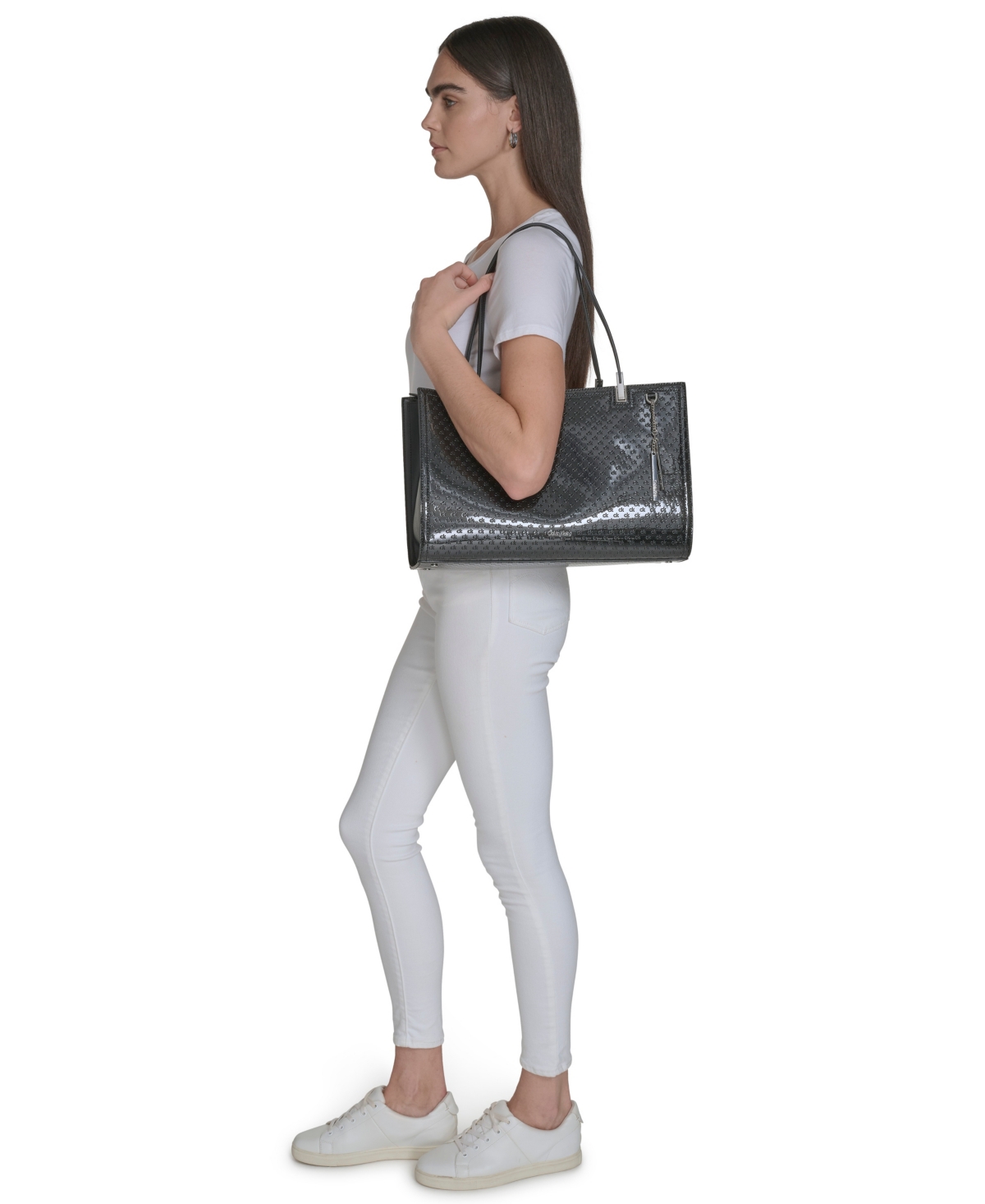 Calvin Klein Women's Verne Large Tote Bag In Black