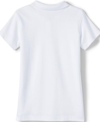 Girls Short Sleeve Feminine Fit Interlock Polo Shirt