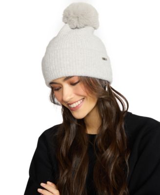 Women's Caught Brushed Fine Rib Knit Beanie