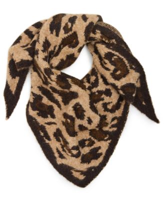 Women's Leopard Triangle Scarf