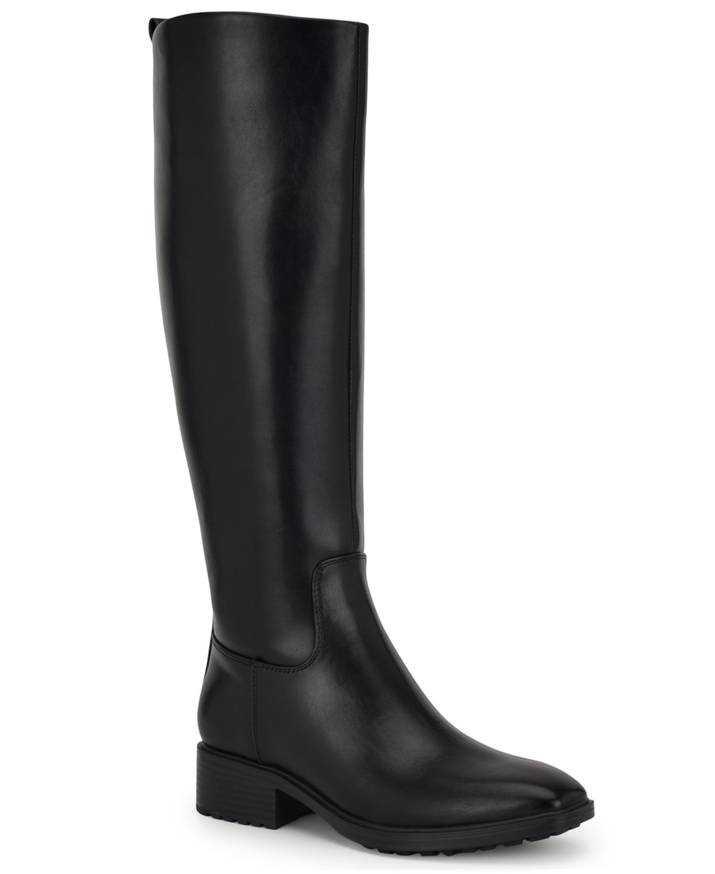 Женские ботинки Nine West Barile Tall Block Heel Boots, Regular & Wide Calf, цвет: Чёрный — фото 1