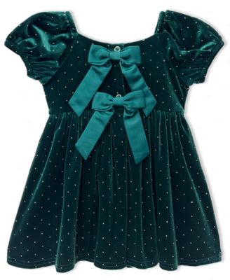 Baby Girls' Stretch Velvet Dress
