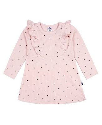 Toddler Girls Long Sleeve Ruffle Dress