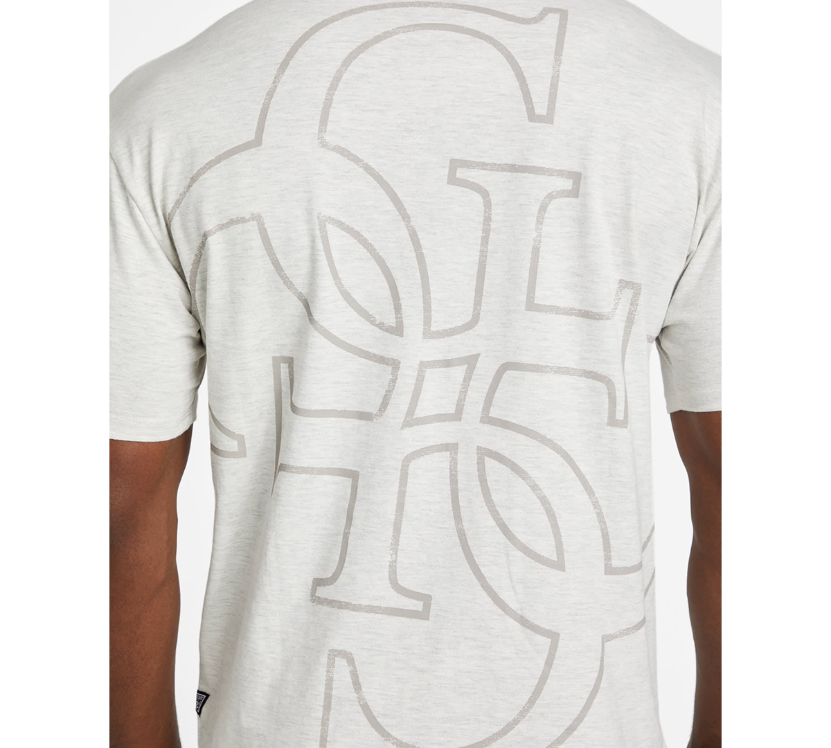 Guess Men's Distressed Quattro G Relaxed-fit Graphic T-shirt In White