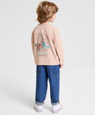 Boys 2T-7 Disney Mickey Mouse Long-Sleeve Tee, Macy's Exclusive