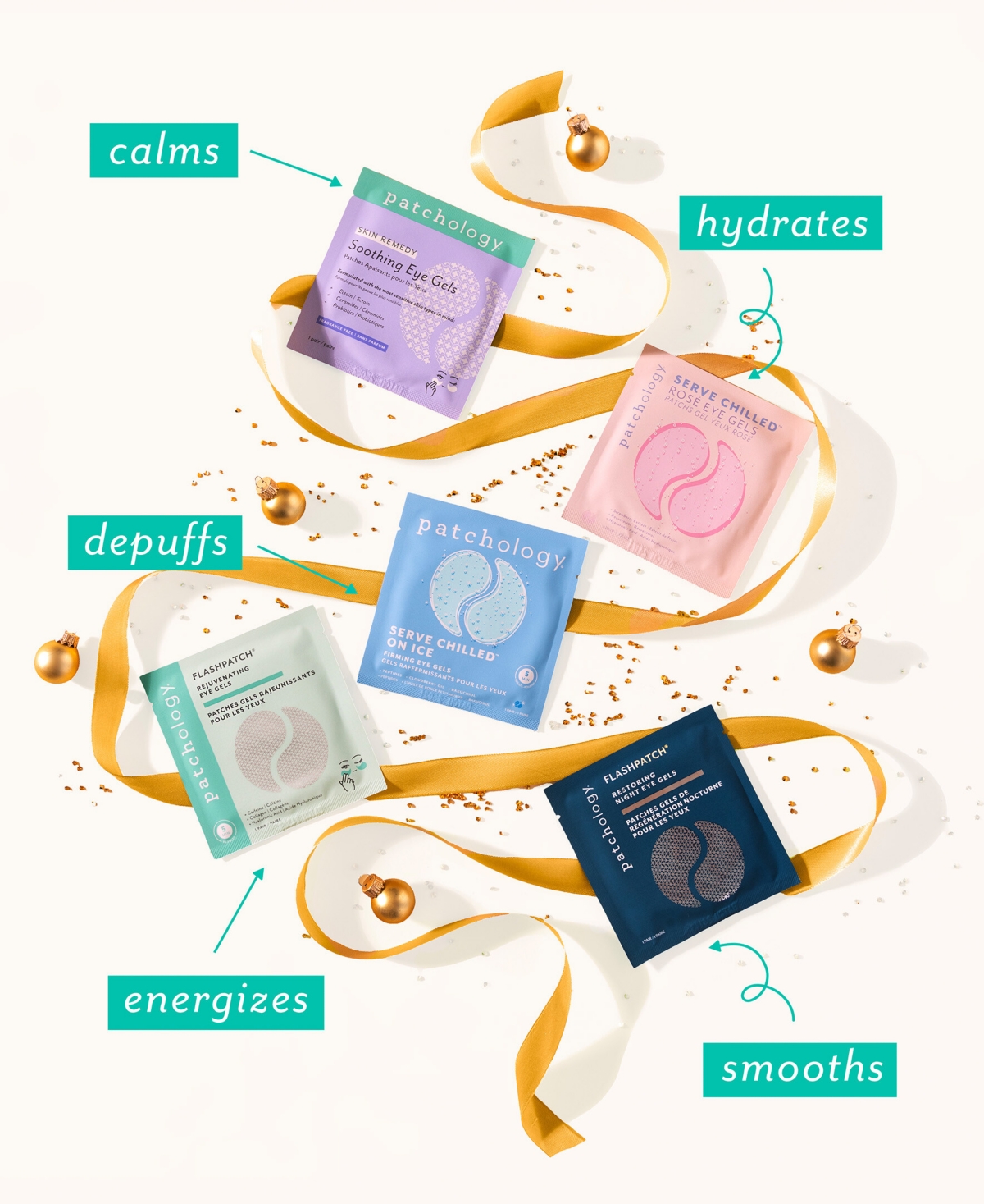 Patchology 5-Pc. Patching All The Way Holiday Eye Gel Set