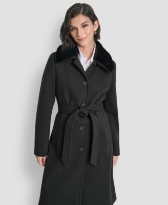 Women's Single-Breasted Pillow Collar Coat