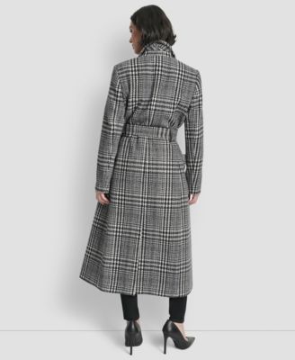 Women's Notch Collar Belted Wrap Coat