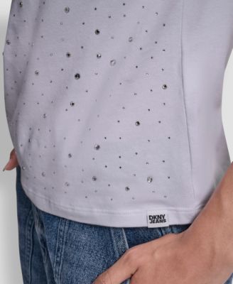 Women's Embellished V-Neck Top