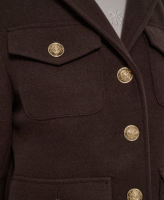 Women's Button Front Cropped Jacket