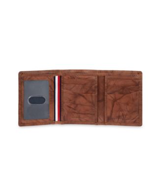 Men's Ribbon Striped Trifold Wallet