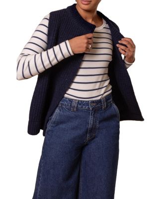 Women's Donegal Ribbed Crew Neck Waistcoat