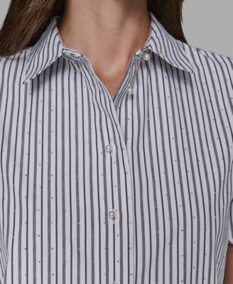 Women's Short Sleeve Woven Top