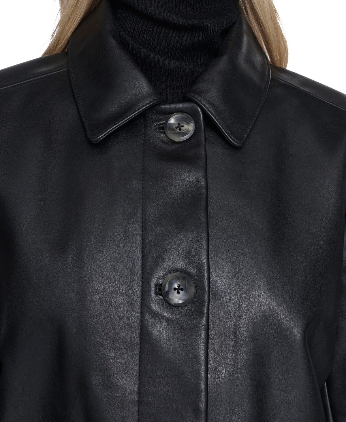 Cole Haan Women's Button Front Jacket In Black