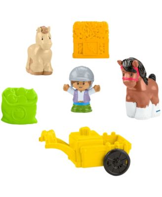 Friendly Horses Stable Toddler Playset, 6 Play Pieces